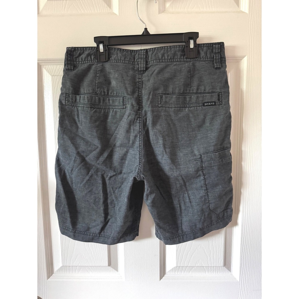 Prana Men's Charcoal Gray Cargo Shorts Size 30x8 Breathable Fabric‎ - Picture 2 of 7